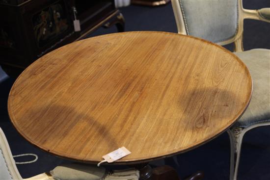 A George III mahogany tripod table W. 2ft 9in. H. 2ft 5in.